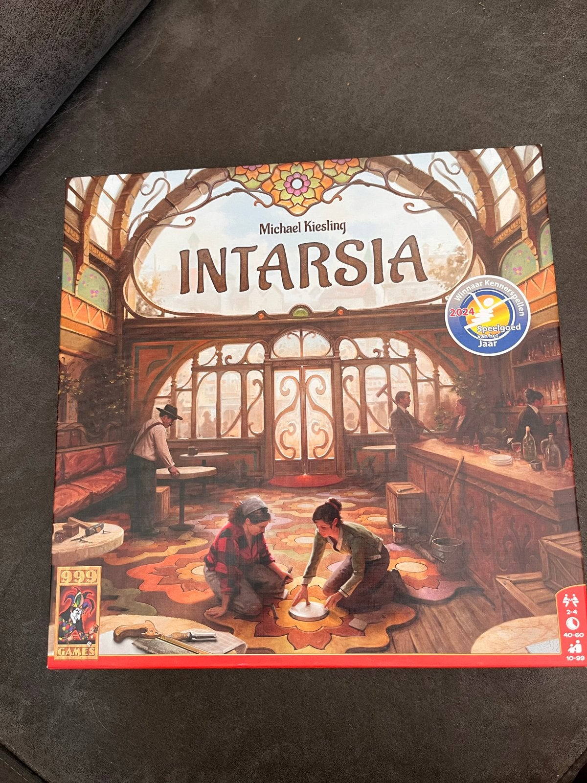 Intarsia bordspel, Een of twee spelers, Ophalen of Verzenden, Zo goed als nieuw