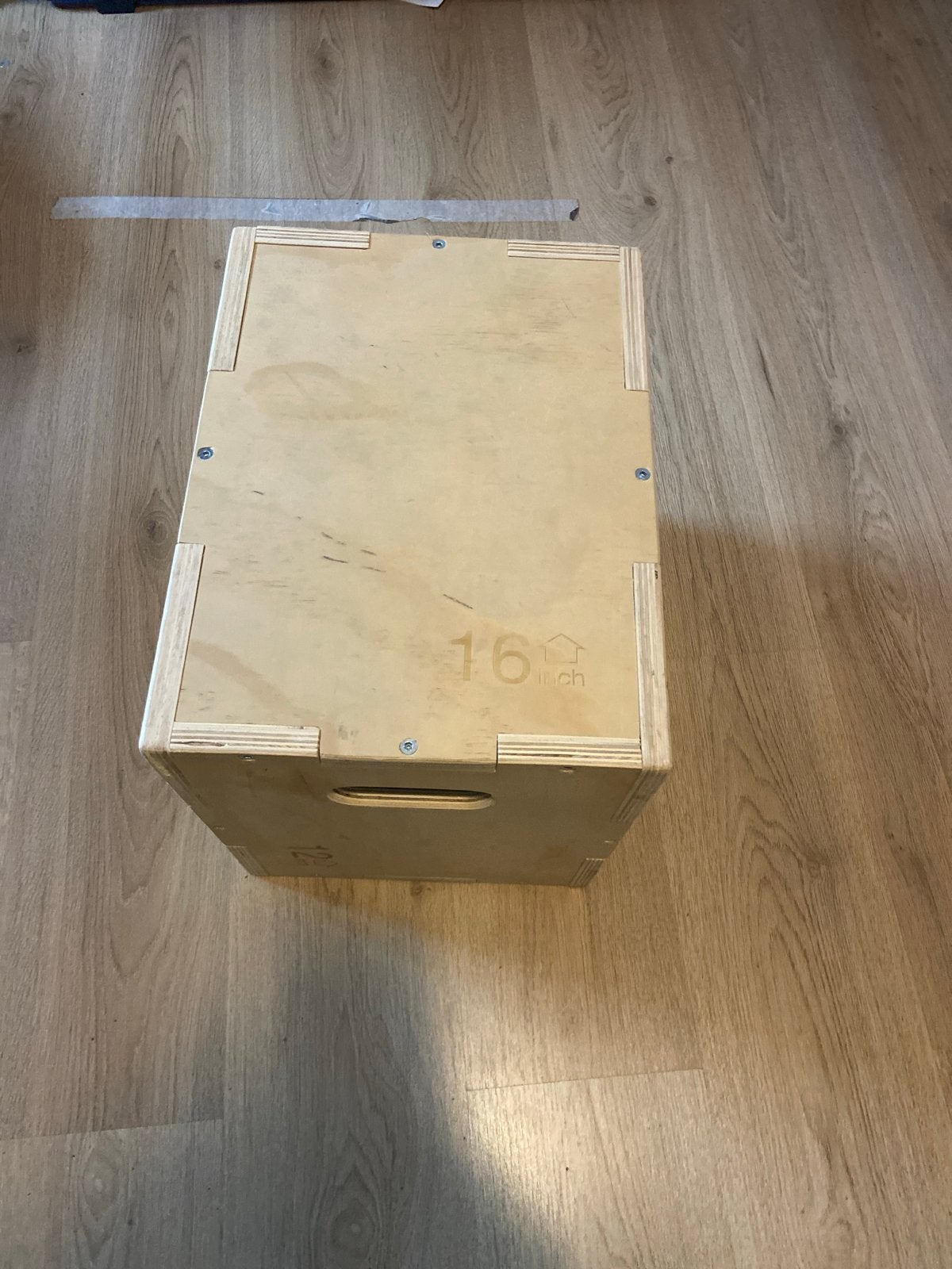 Houten Plyobox in perfecte staat - Jim24, Ophalen of Verzenden, Zo goed als nieuw, Benen, Overige typen