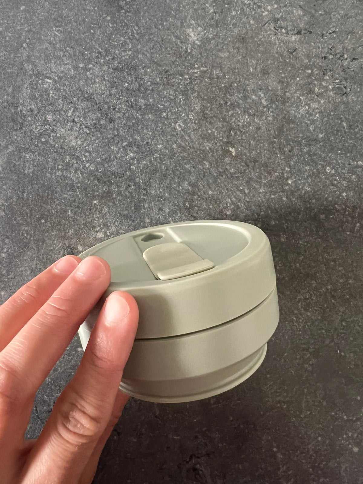 Stojo drinkbeker zgan meeneem beker koffie beker reisbeker, Stanley, Ophalen of Verzenden, Zo goed als nieuw, Groen