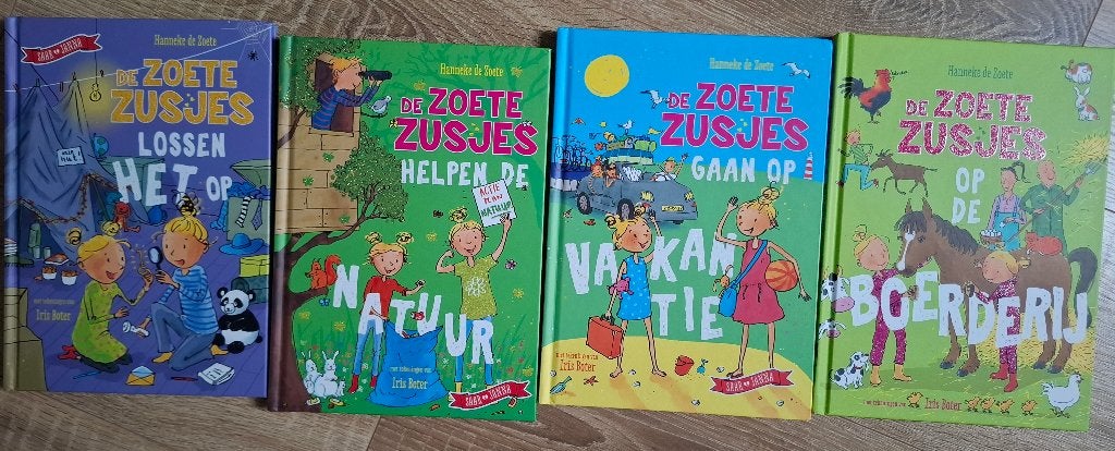 4x Zoete zusjes boeken, Ophalen of Verzenden, Zo goed als nieuw, Hanneke de Zoete, Fictie algemeen