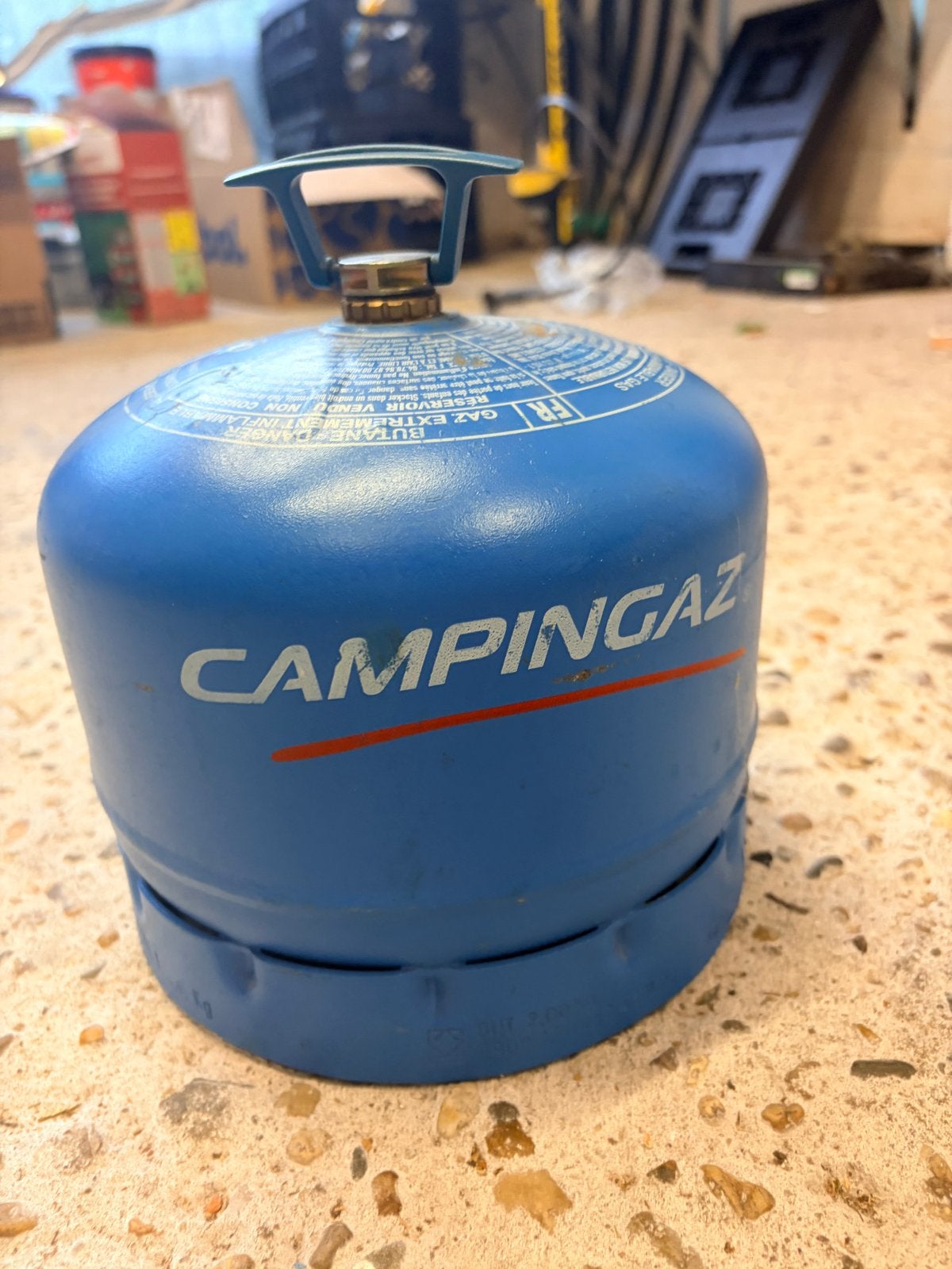 Campingaz gasfles, nog goed vol, Ophalen of Verzenden, Zo goed als nieuw