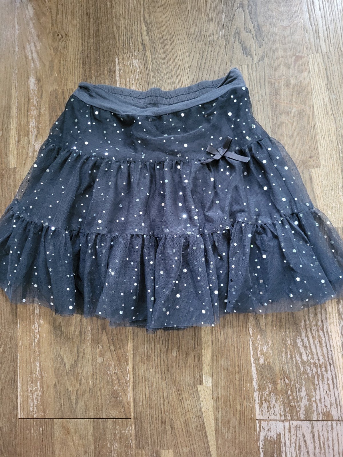 Grijze tule rok met glitters, 3 lagen stof, Meisje, SO-HO New York, Ophalen of Verzenden, Zo goed als nieuw
