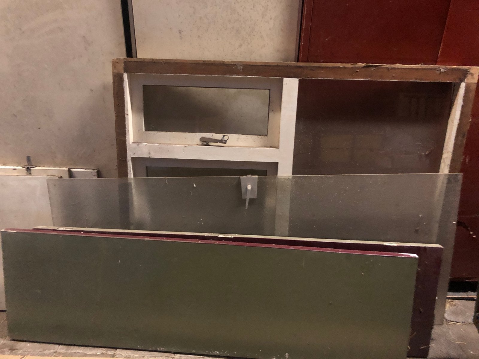 Deuren en kozijn met glas, Ophalen, Gebruikt