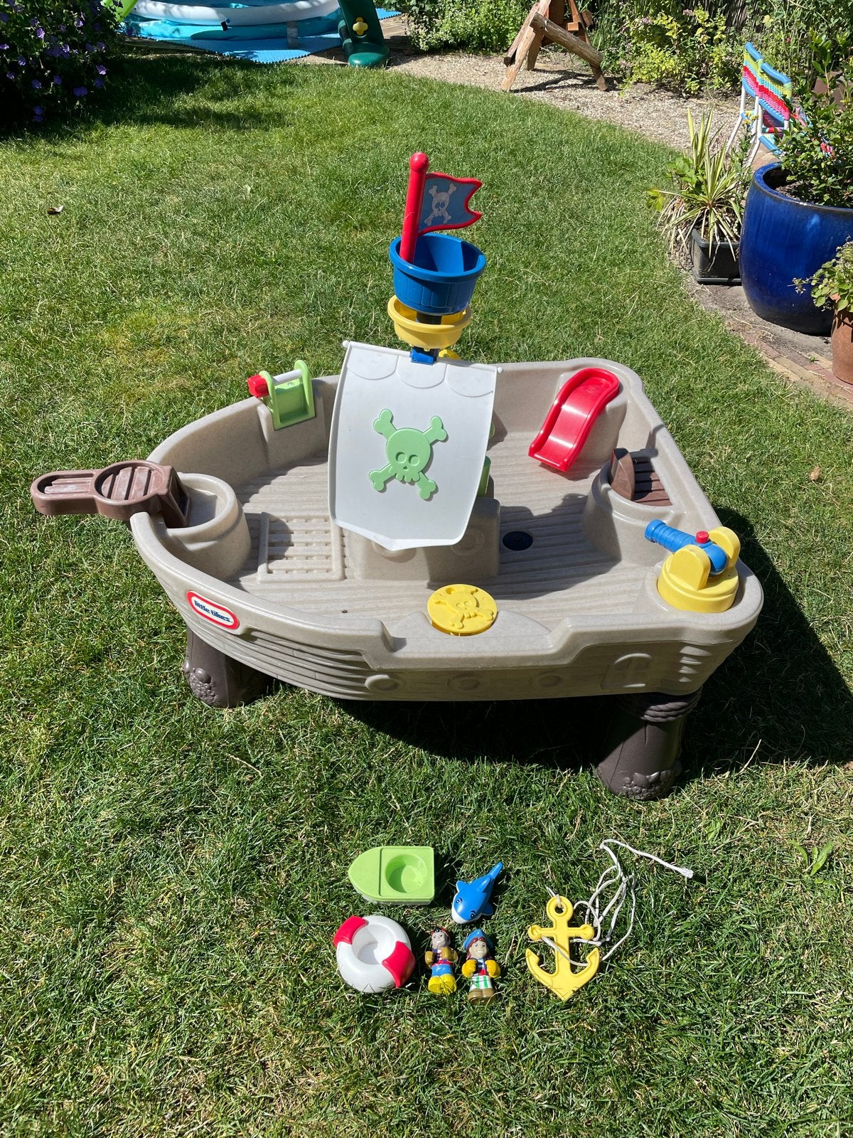 Little Tikes Piratenschip Watertafel met waterspeelgoed, Ophalen, Gebruikt, Jongen of Meisje