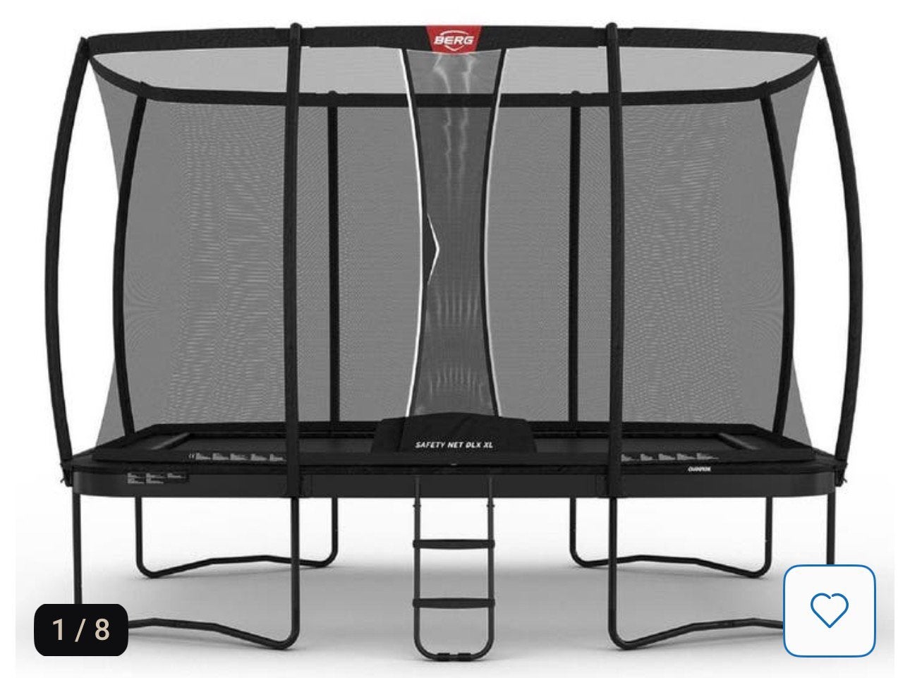 Berg trampoline 5 bij 3 meter, Ophalen, Gebruikt