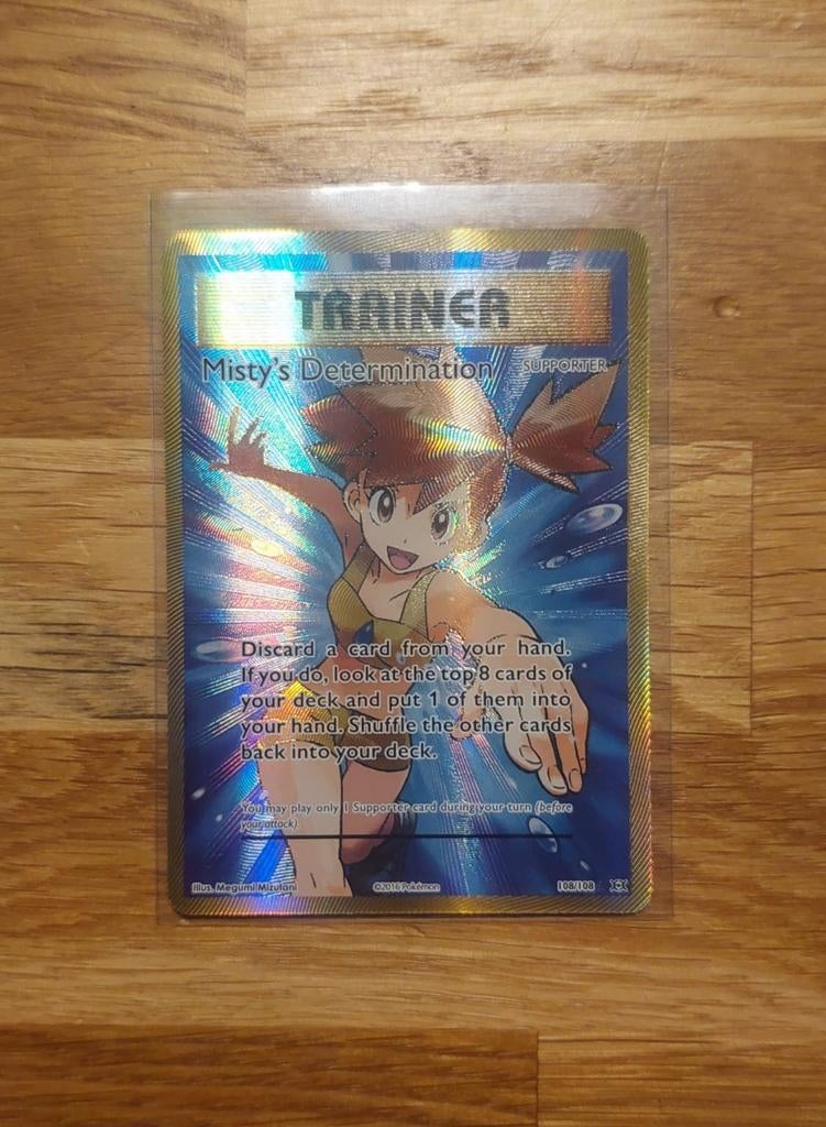 Pokémonkaart - Misty's Determination Trainer, Ophalen of Verzenden