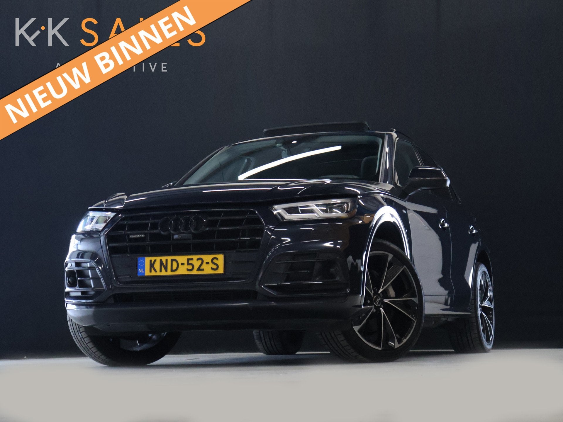 Audi Q5 55 TFSI e quattro Competition [PANORAMADAK, APPLE CA, Automaat, 4 cilinders, Blauw, Leder