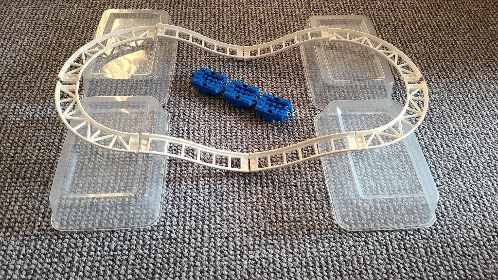 Partij N396=Lego achtbaan rails + karretjes Nieuw, Lego, Lego, Lego, Nieuw