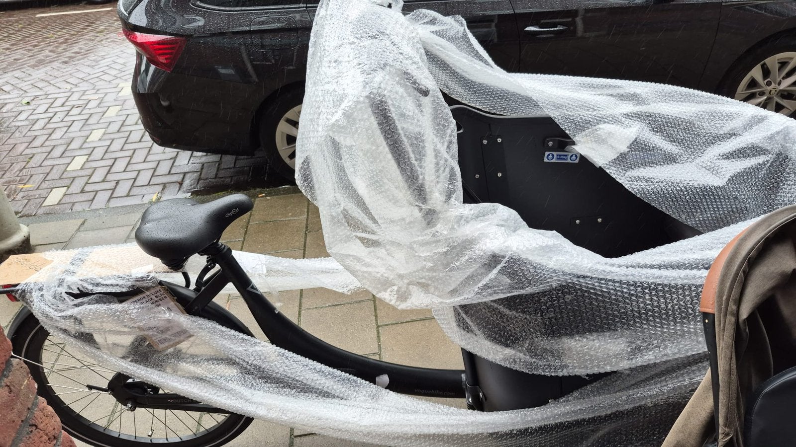 Vogue Superior 3 Deluxe Bakfiets - Elektrisch met Huif, 4 kinderen of meer, Elektrisch, Nieuw, Schijfrem