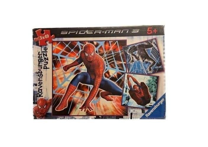 Spiderman Ravensburger 3 puzzels in 1 doos, Ophalen of Verzenden, 10 tot 50 stukjes, Zo goed als nieuw, 4 tot 6 jaar