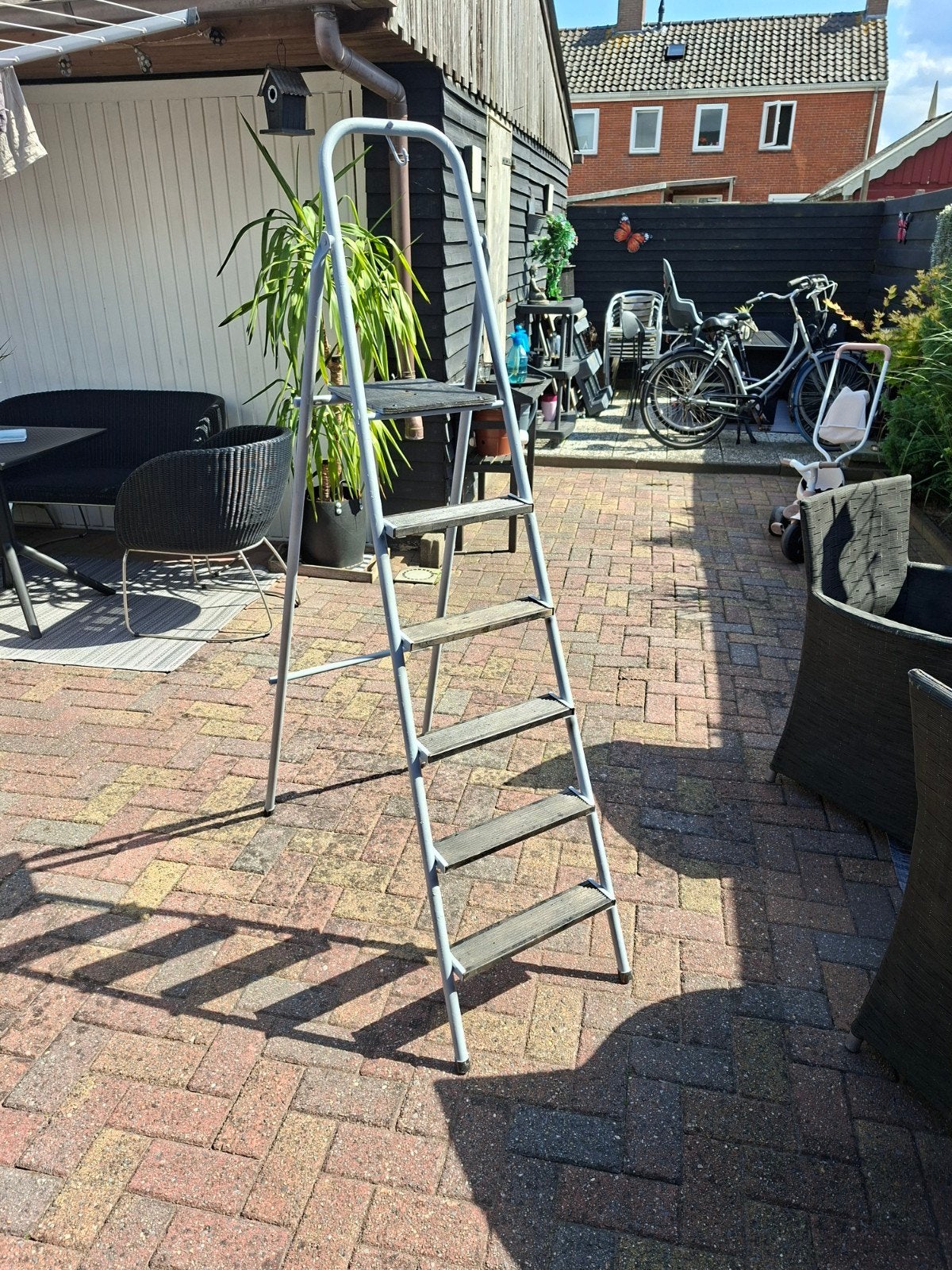 Stevige huishoudtrap met 5 treden, Ophalen, Gebruikt, Trap, Opvouwbaar of Inschuifbaar