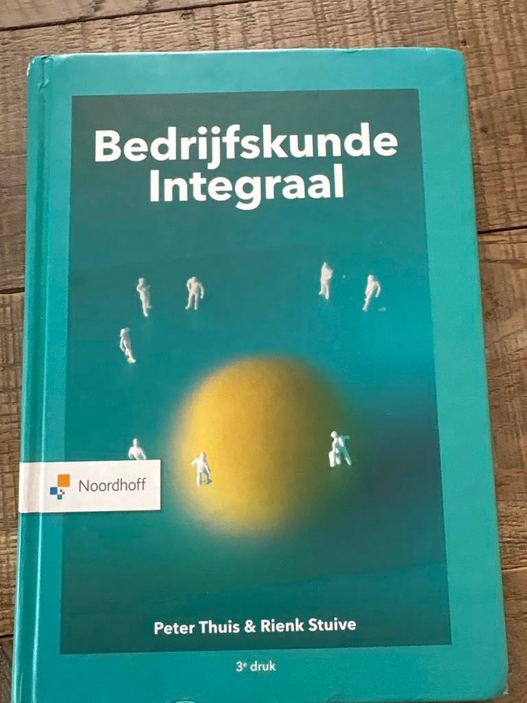 Bedrijfskunde Integraal - Peter Thuis & Rienk Stuive, Ophalen of Verzenden, Gamma, Zo goed als nieuw, HBO