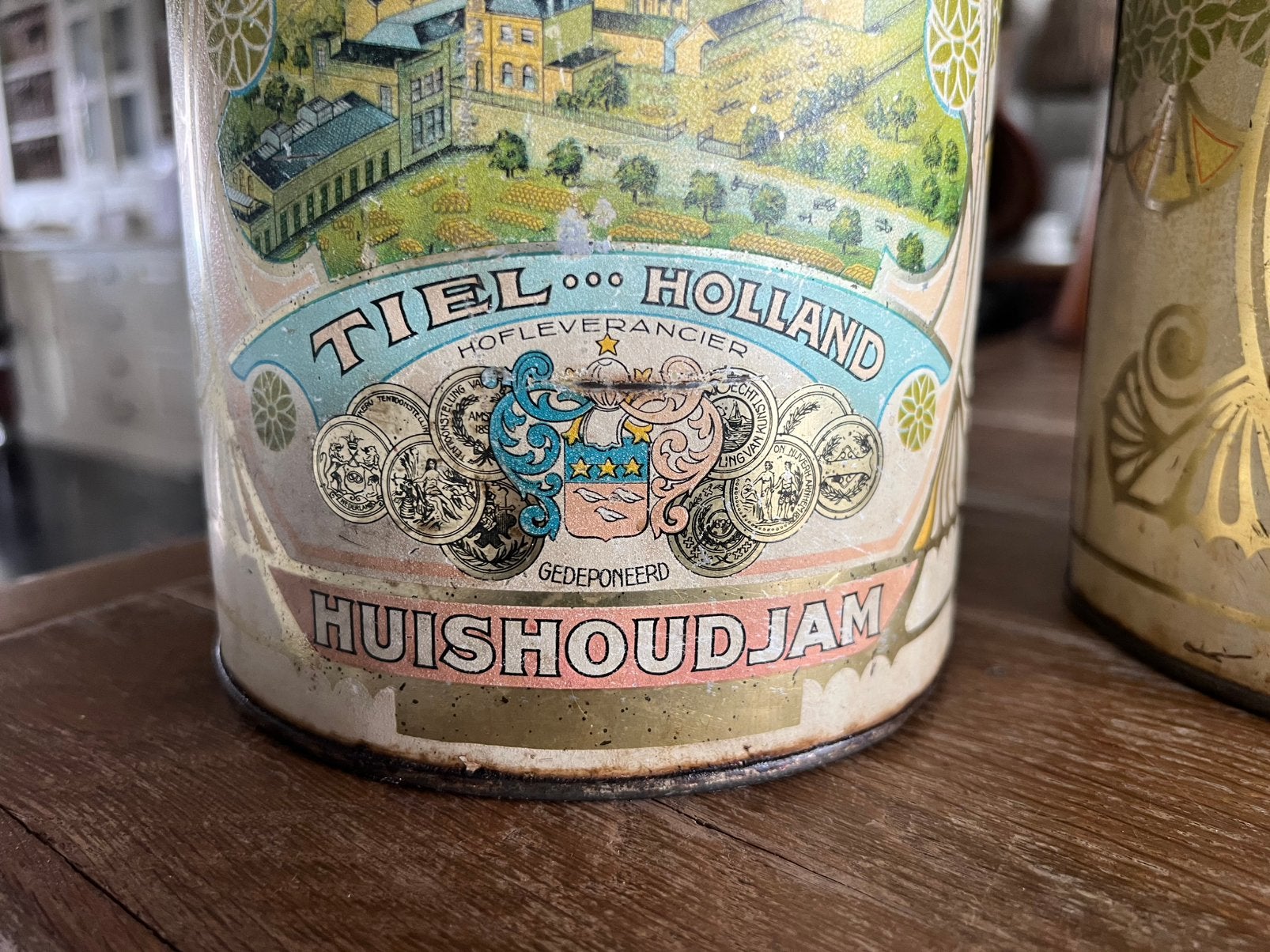 OUD BLIK HUISHOUDJAM, Ophalen of Verzenden, Gebruikt, Overige