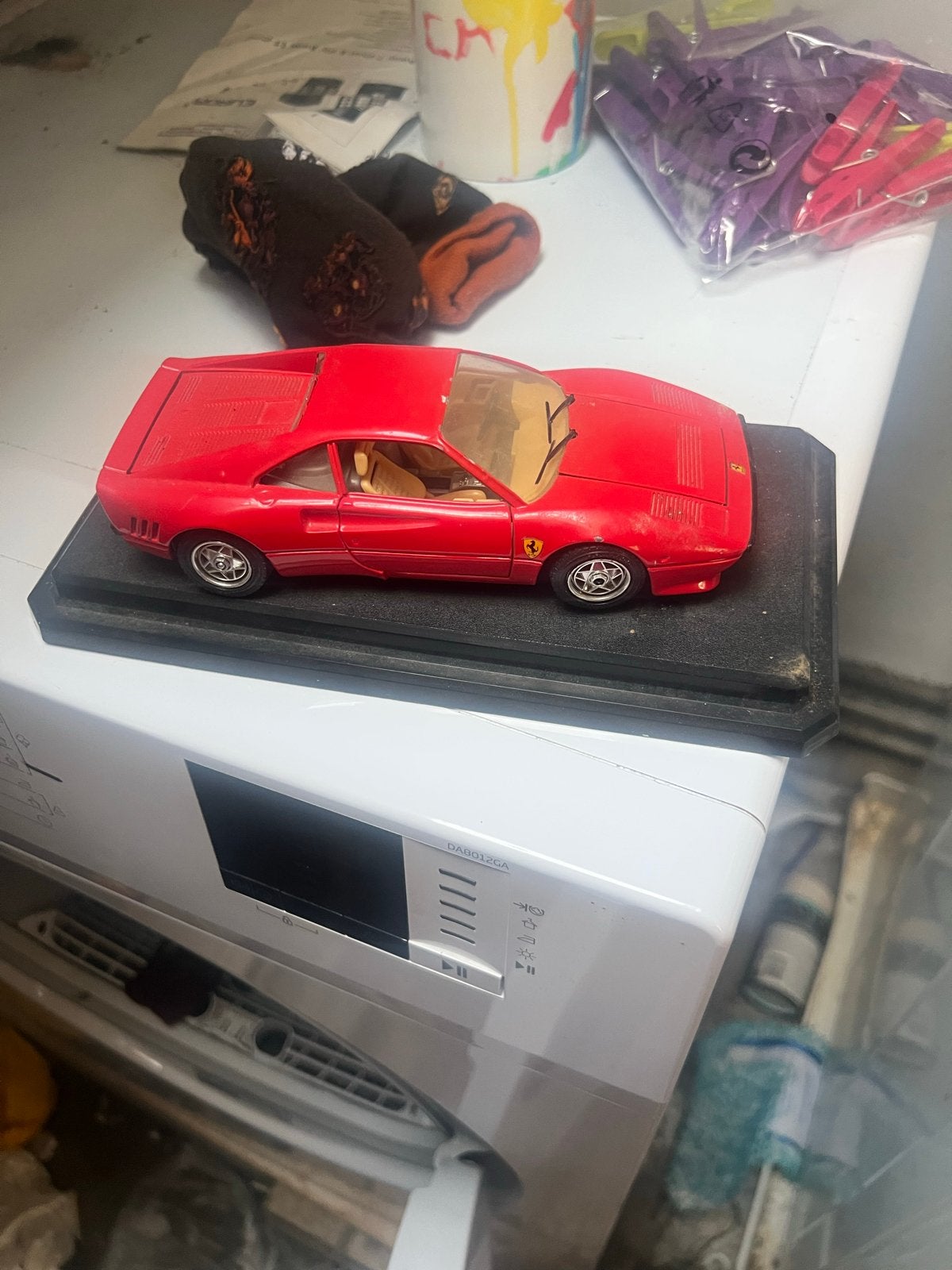 Bburago Ferrari 288 GTO Schaalmodel - Rood, Ophalen of Verzenden, Gebruikt, Auto, Bburago