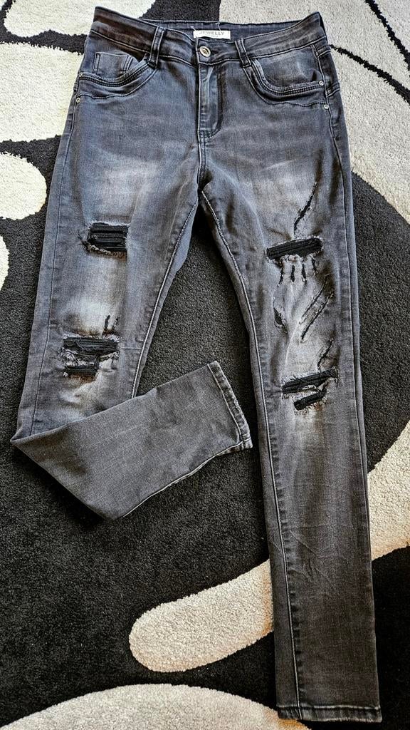 Jewelly Comfortabele Baggy Ripped Stretch Jeans XS/34, Kleding | Dames, Spijkerbroeken en Jeans, Jewelly, Ophalen of Verzenden