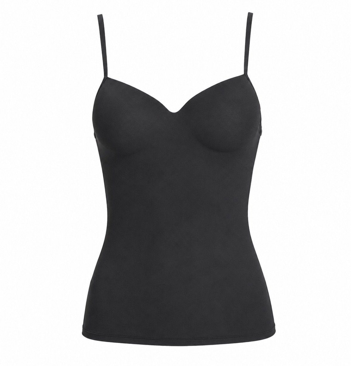 Hanro Allure Top Padded Bra Cami Zwart Obsidian 80C, Nieuw, Kleding | Dames, Ophalen of Verzenden, Zwart, BH