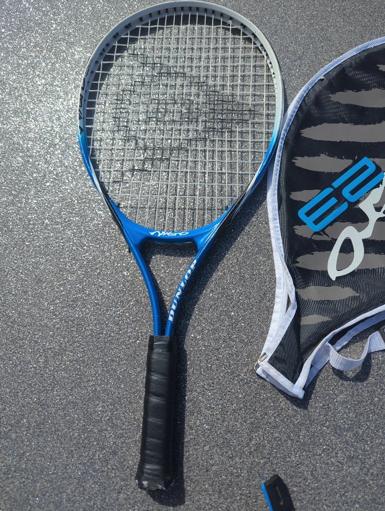 Kinderacket Dunlop Nitro, Sport en Fitness, Tennis, Ophalen, Zo goed als nieuw, L0, Racket