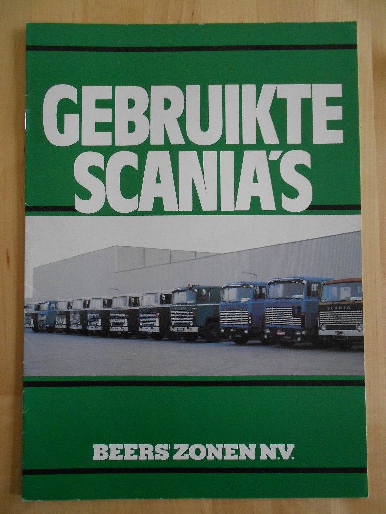 Scania Gebruikte Trucks Brochure 1975 –140 110 80, Gelezen, Ophalen of Verzenden, Overige merken, Scania