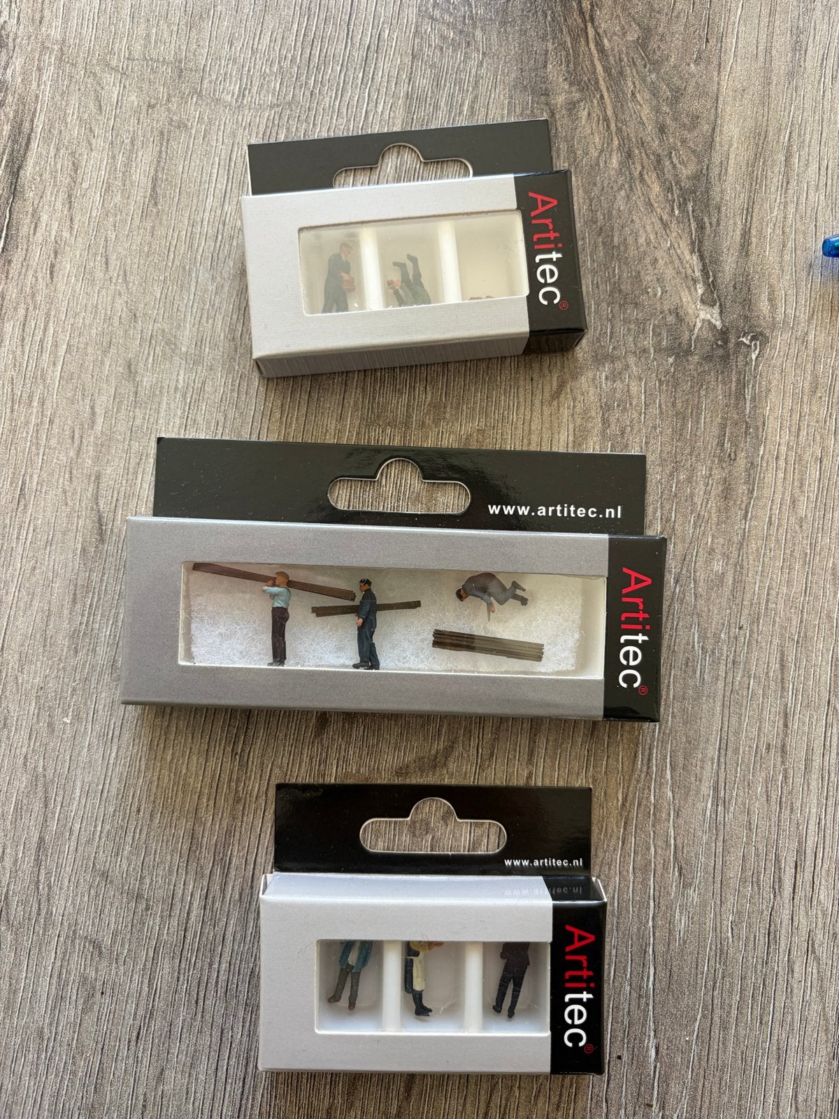 Artitec H0 Figuren Set: Metselaars, Timmerlieden, Haringwink, Hobby en Vrije tijd, Ophalen of Verzenden, Nieuw, Overige typen