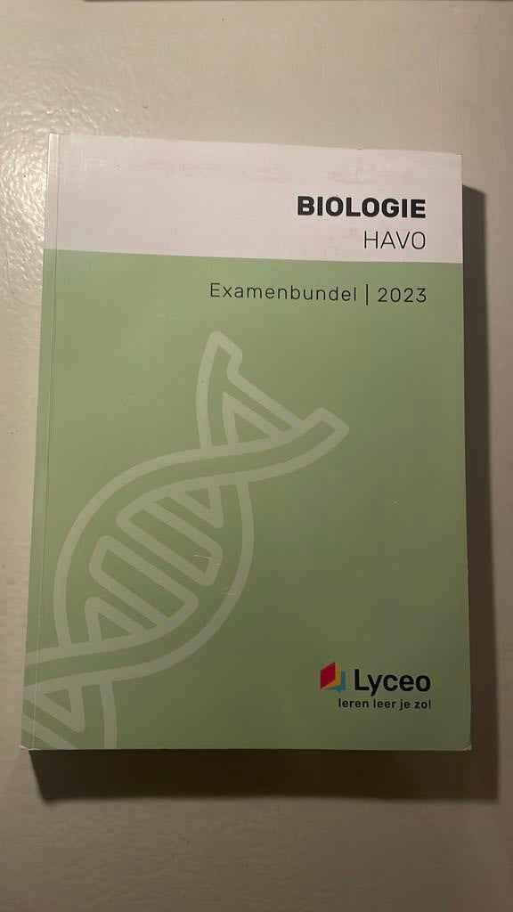 Examenbundel lyceo biologie havo 2023, Ophalen of Verzenden, Zo goed als nieuw, Overige onderwerpen