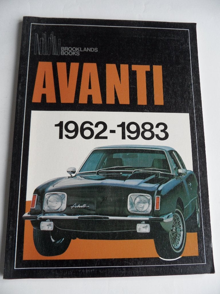 Avanti sportwagens 1965 autoboek 1962-1983, Verzenden, Zo goed als nieuw, Auto's
