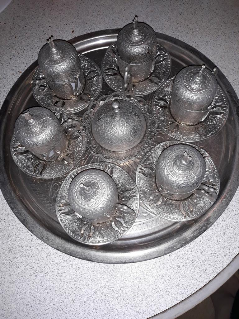 Koffie service set, Overige materialen, Schaal, Rond, Ophalen of Verzenden