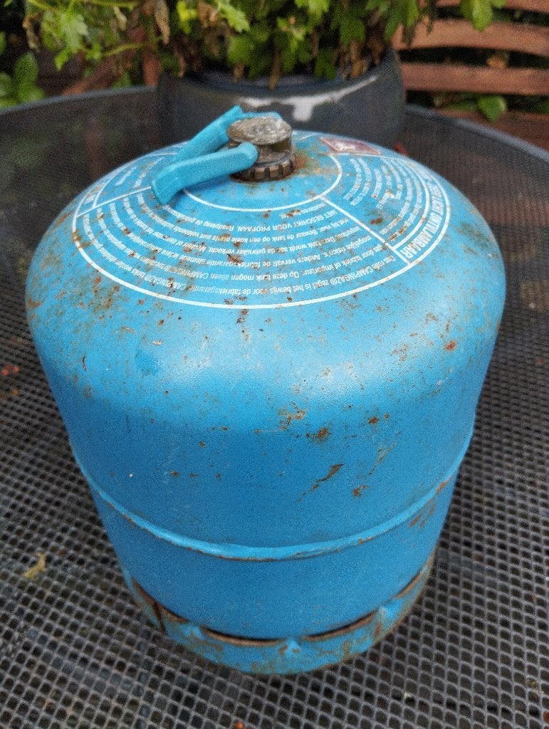 Campingaz gasfles 907, met gas, 3/4 vol, 4990 g, Ophalen, Gebruikt