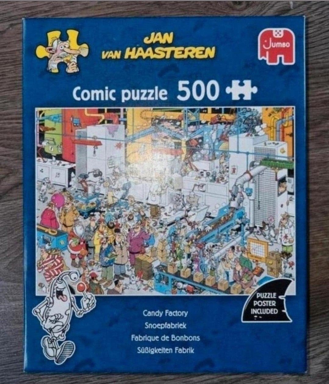 Jan van Haasteren Snoepfabriek 500stk
Inclusief poster, Ophalen of Verzenden, 500 t/m 1500 stukjes, Zo goed als nieuw