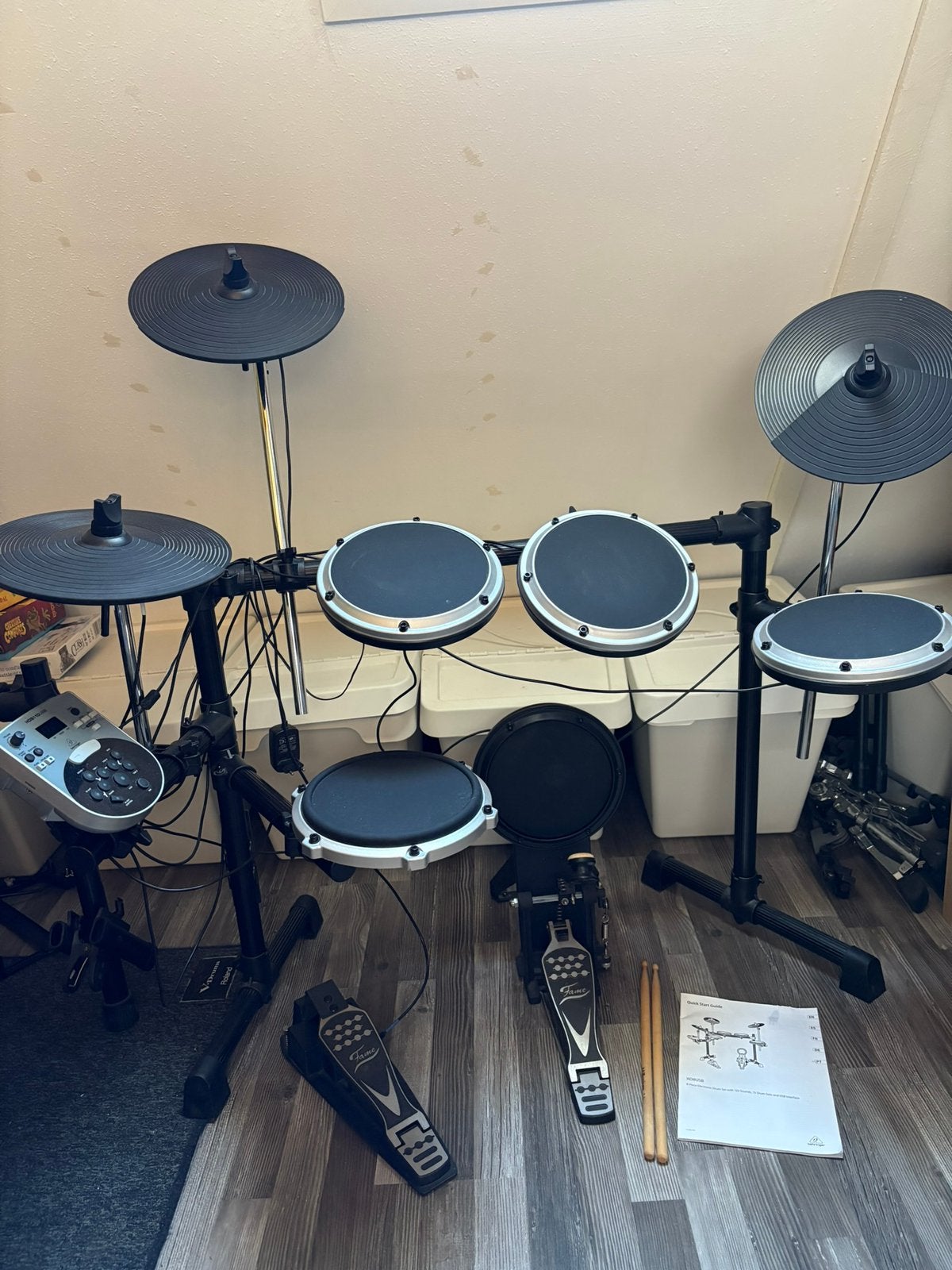 Behringer HDS-110 Elektronisch Drumstel, Ophalen, Zo goed als nieuw, Trommel