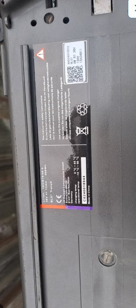 Ebike victoria accu, Ophalen, Gebruikt