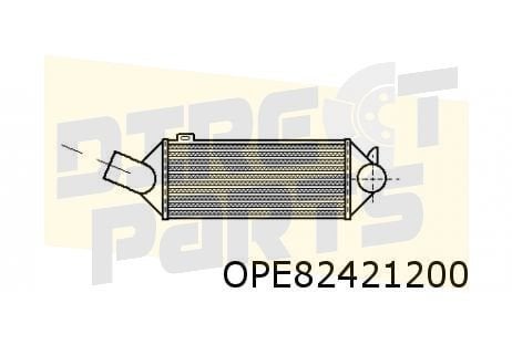 Opel Astra F (-8/94) (1.7TD) / Kadett E interkoeler Behr OES, Auto-onderdelen, Motor en Toebehoren, -, -, Opel, Nieuw