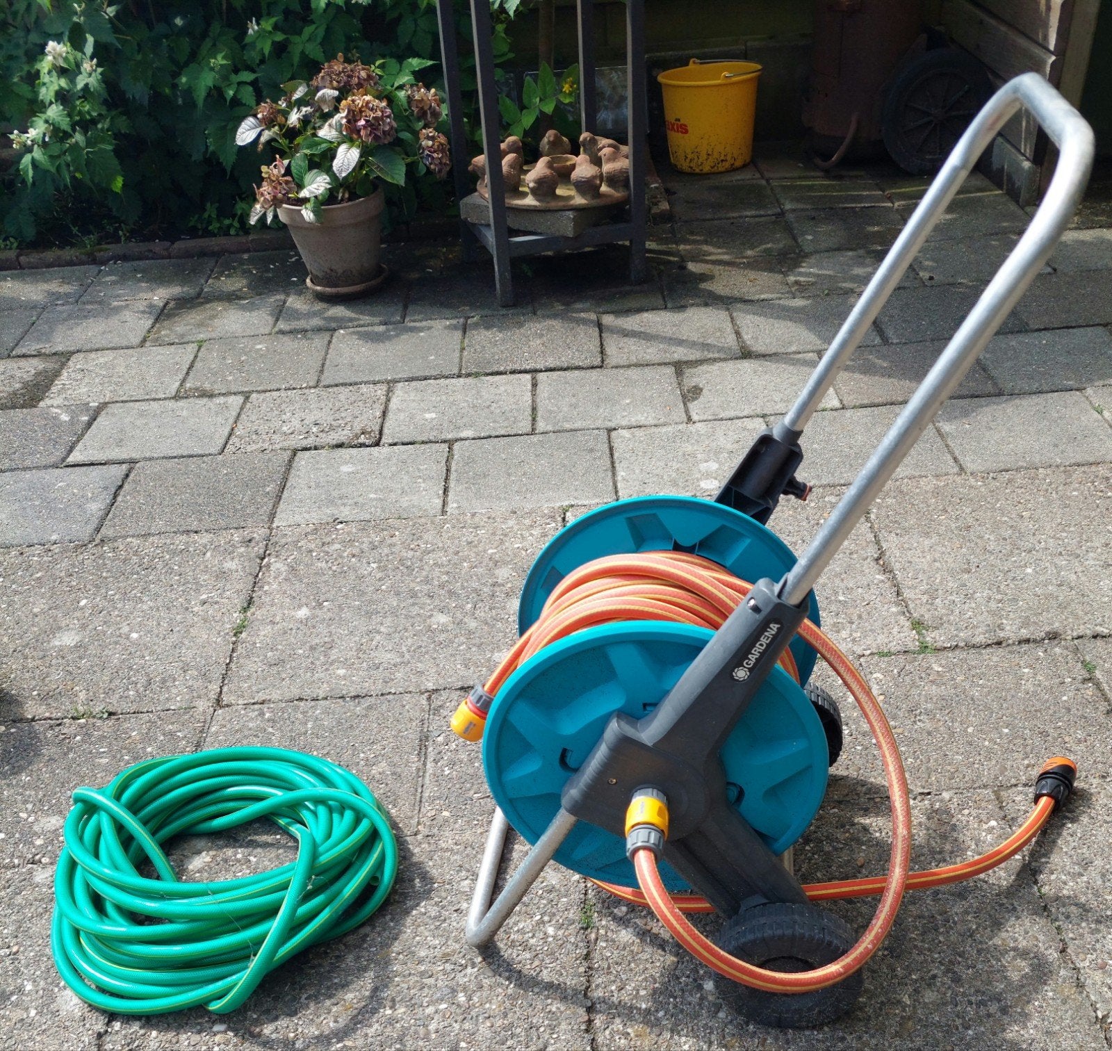Tuinhaspel, Tuin en Terras, Tuinslangen, Ophalen, Gebruikt, Tuinslanghaspel