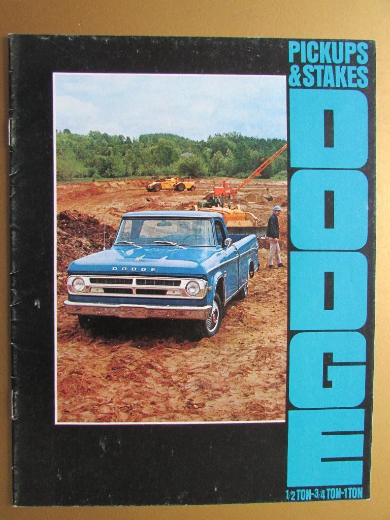 1970 Dodge pickups brochure, Engels, Ophalen of Verzenden, Zo goed als nieuw, Overige merken
