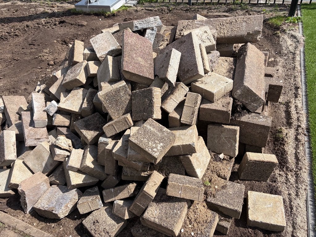 Stenen, Ophalen, Gebruikt, Klinkers, 10 m² of meer
