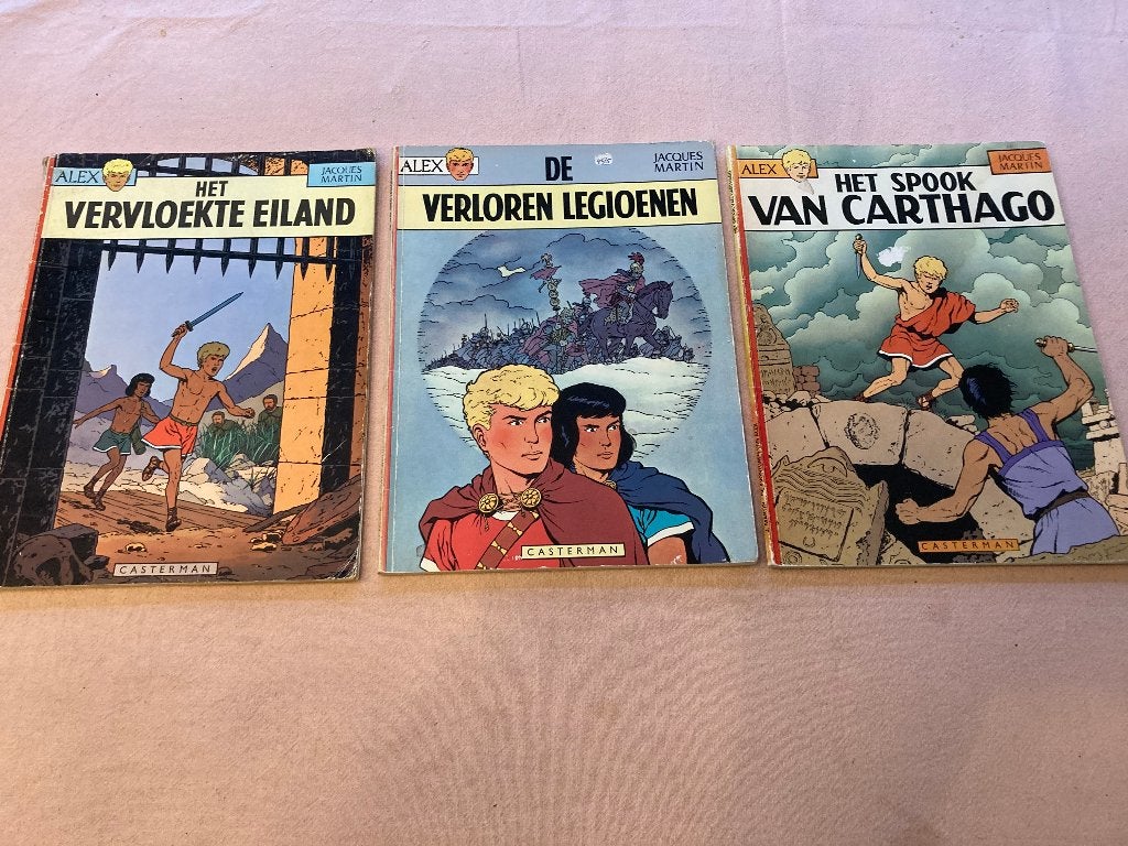 Casterman alex jacques martin het vervloekte eiland 3 stuks!, Gelezen, Europa, Ophalen of Verzenden, Meerdere comics