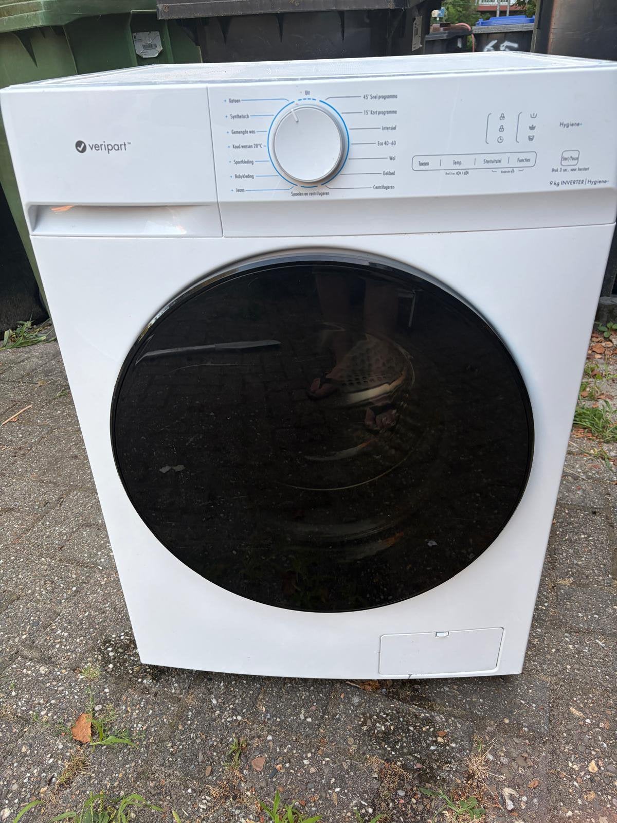Veripart 8kg wasmachine DEFECT, Ophalen, 1200 tot 1600 toeren, 8 tot 10 kg, Voorlader