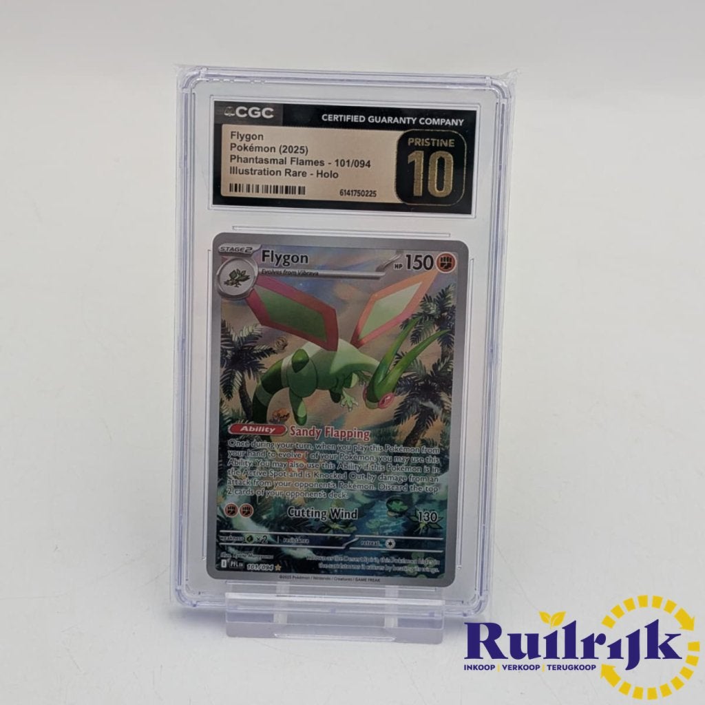 Flygon 101 Phantasmal Flames Pokemon kaart GCG Pristine 10, Zo goed als nieuw