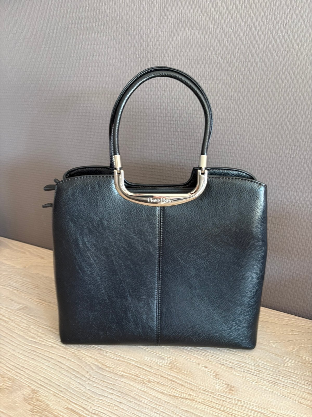 Zwarte tas Daniele Donati, Sieraden, Tassen en Uiterlijk, Ophalen of Verzenden, Zo goed als nieuw, Zwart, Handtas