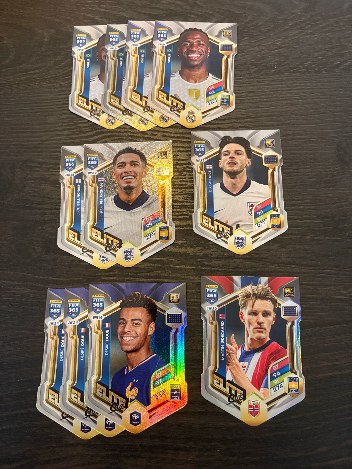 11 stuks, FIFA 365 Adrenalyn XL 2024 JWL kaarten 2026, Ophalen of Verzenden, Zo goed als nieuw, Buitenlandse clubs, Spelerskaart
