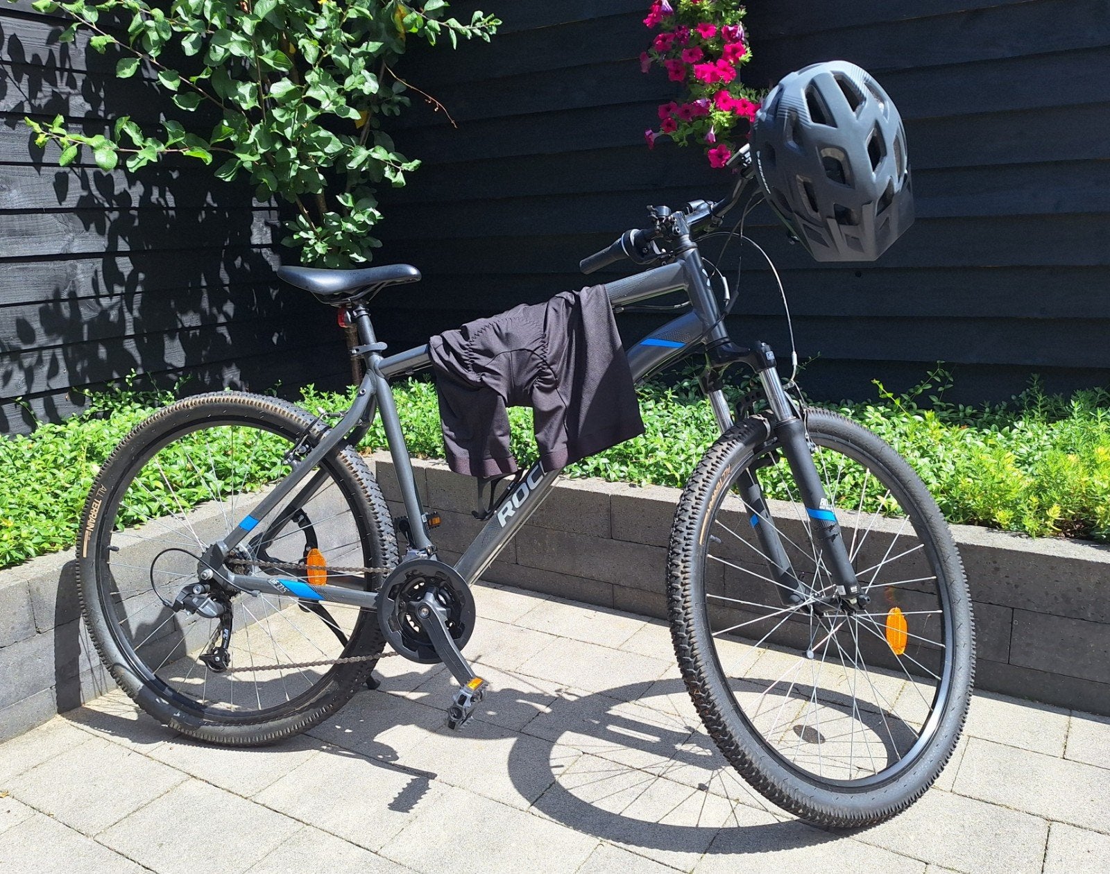 Mountainbike TR100 RR grijs XL 185-200 cm, Fietsen en Brommers, 57 cm of meer, Heren, Zo goed als nieuw, Schijfrem