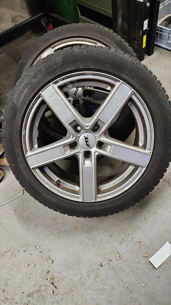 ATS velgen met Continental winterbanden 235/45 R17, Ophalen, Gebruikt, Banden en Velgen, 17 inch