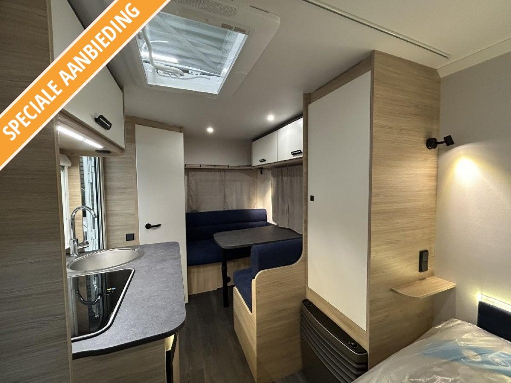 Caravelair Alba 390 Dwarsbed + Lichtgewicht, Caravans en Kamperen, Caravans, Bedrijf, 4 tot 5 meter, Caravelair, Dwarsbed