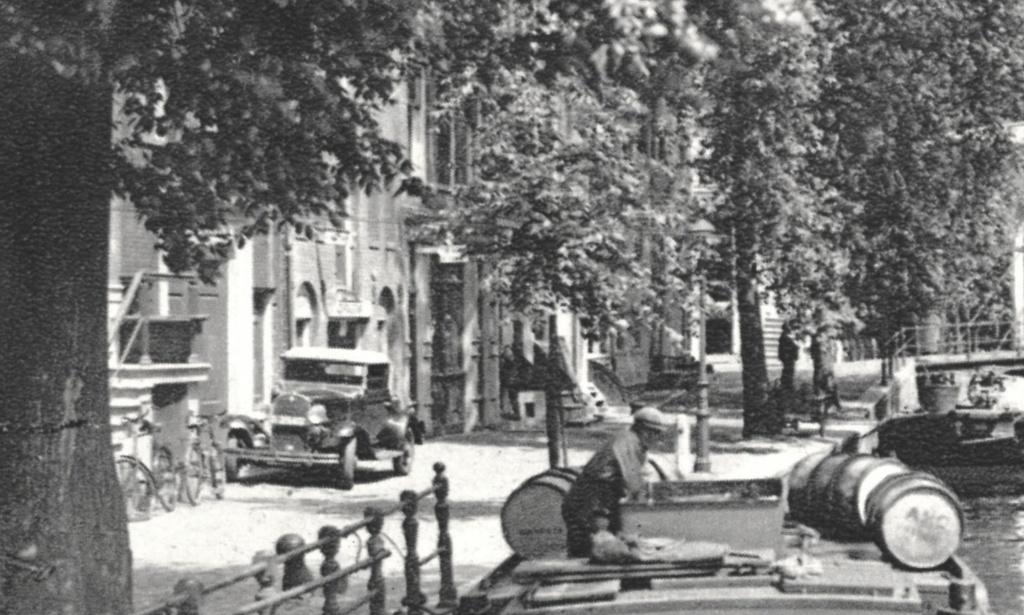 700061 Amsterdam 1936 Groenburgwal Gelopen met postzegel, Ophalen of Verzenden, 1920 tot 1940, Gelopen, Noord-Holland