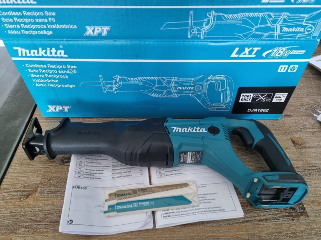 Makita DJR186Z Accu Reciprozaag - Zonder Accu, 70 mm of meer, Nieuw, 600 tot 1200 watt, Ophalen of Verzenden