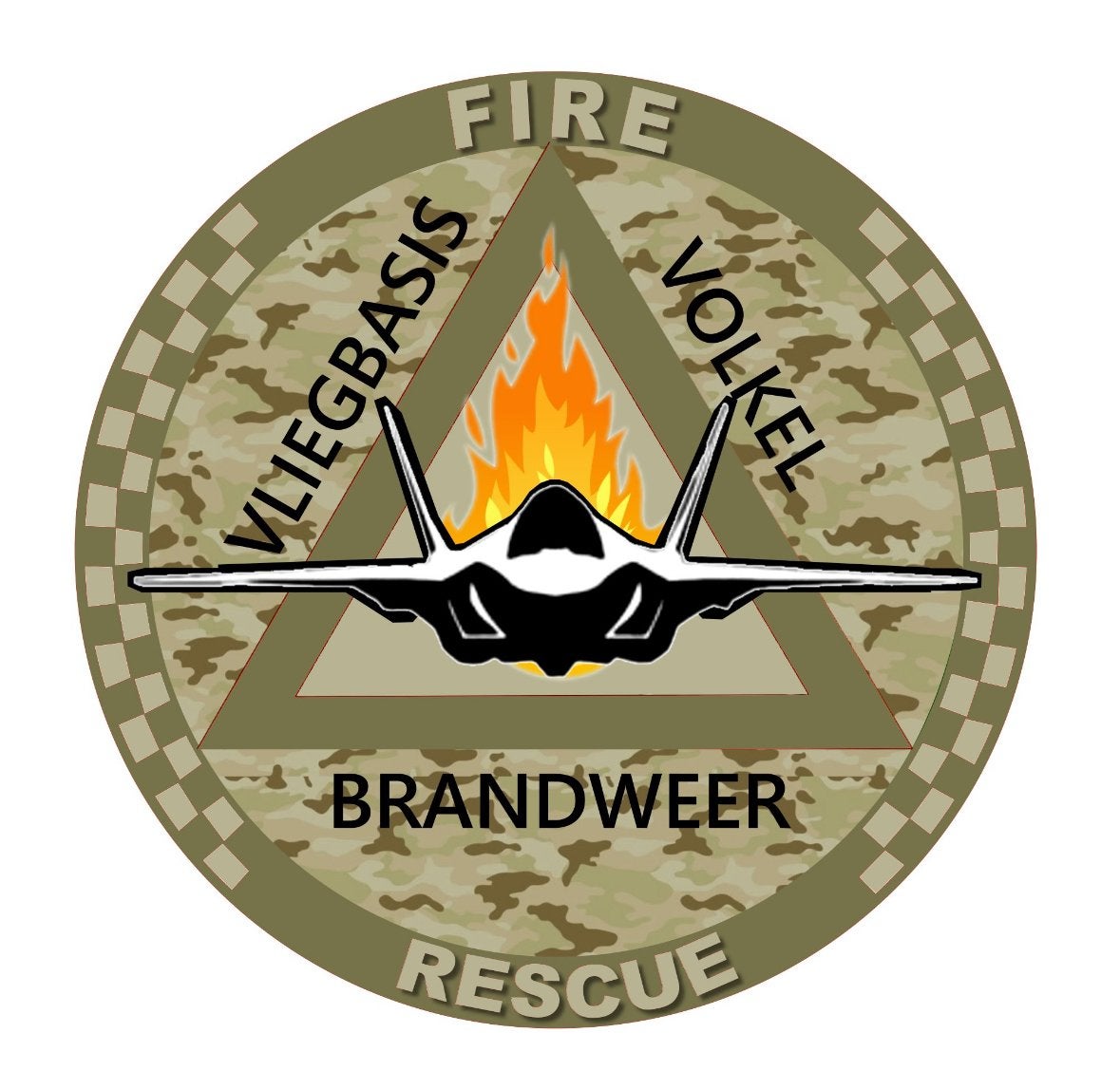 Embleem Vliegbasis Volkel Brandweer F-35, Verzamelen, Militaria | Algemeen, Ophalen of Verzenden, Luchtmacht, Nederland, Embleem of Badge