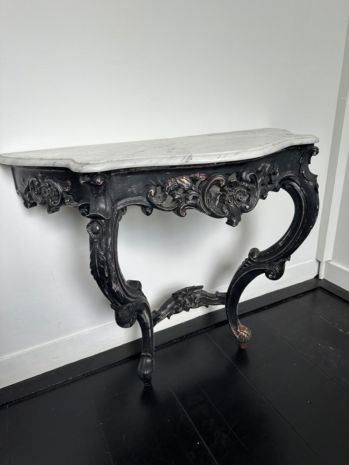 Console tafel met marmeren blad, Ophalen