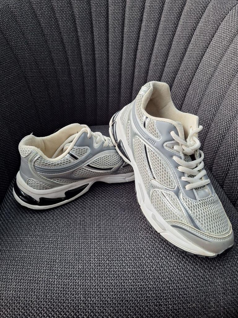 SUB55,SNEAKERS, ZILVER/WIT SCHUURMAN, Ophalen of Verzenden, Zo goed als nieuw, Wit, Sneakers of Gympen