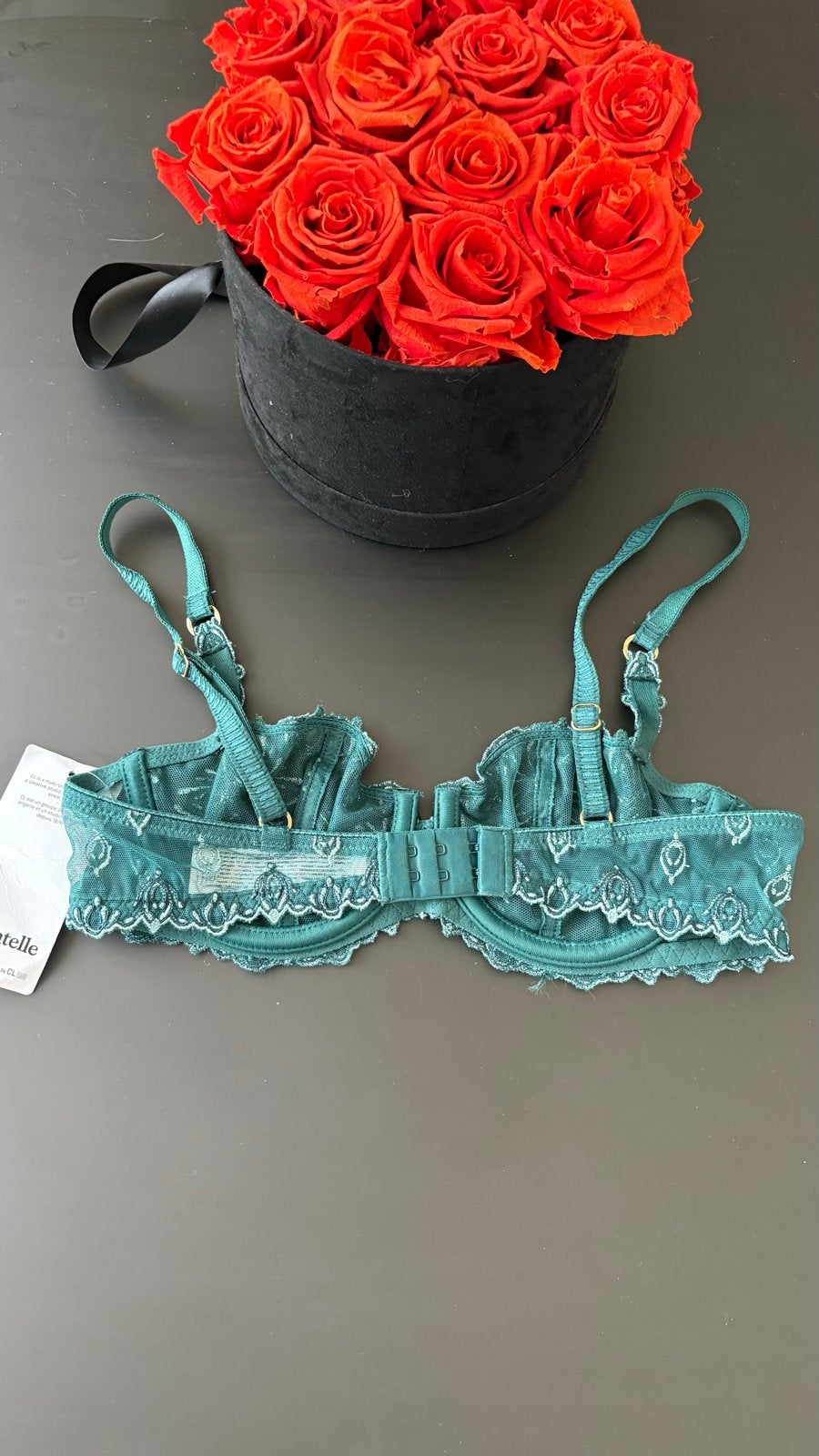 Chantelle BH 70B - Groen met borduursel, Ophalen of Verzenden, Groen, BH