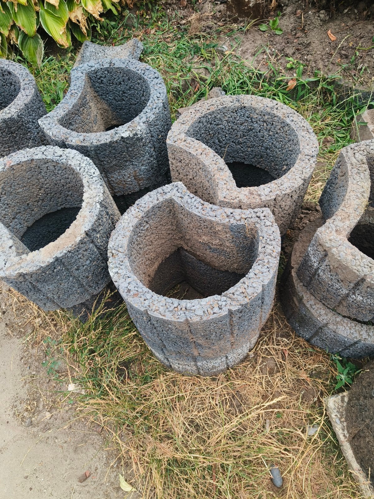 Tuin blokken gratis, Tuin en Terras, Bloembakken en Plantenbakken, Gebruikt, Minder dan 30 cm, Rond, Ophalen of Verzenden