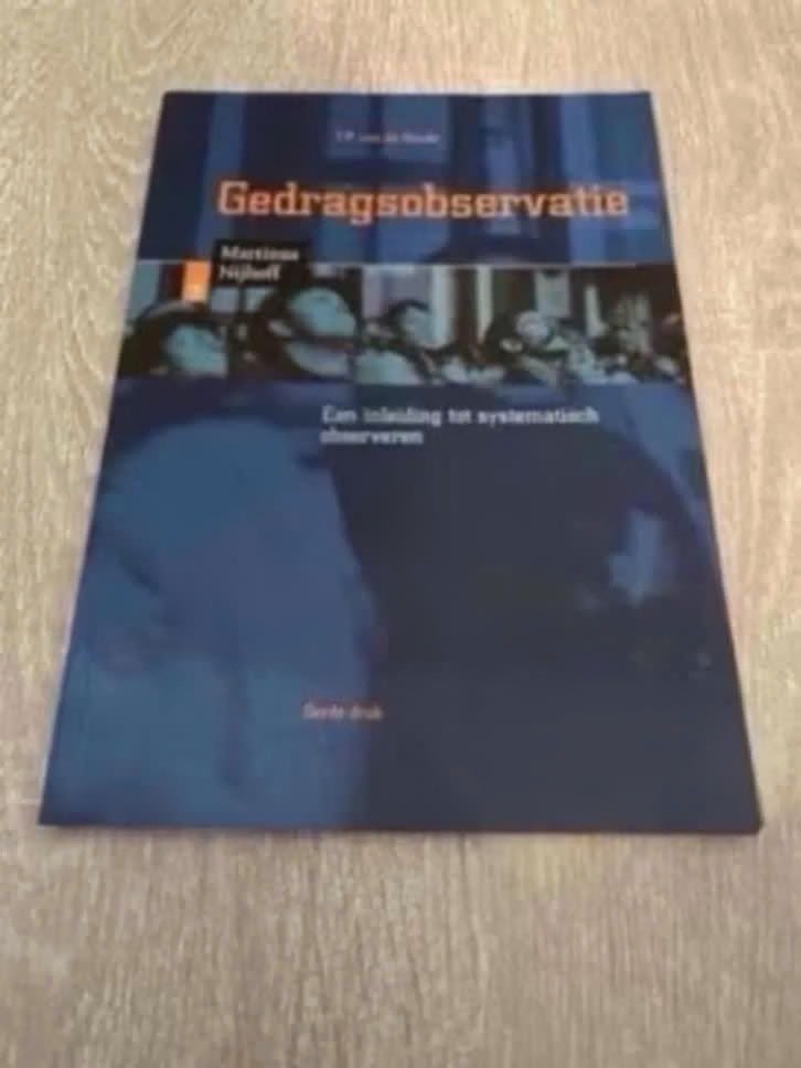 Gedragsobservatie, J.P. van de Sande, Boeken, Ophalen of Verzenden, Alpha, Zo goed als nieuw, WO